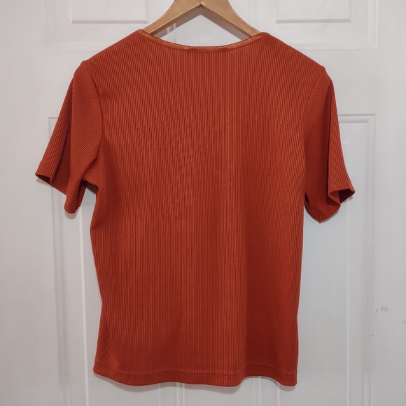 Allison Daley Short Sleeves Women's Blouse. Size M - Picture 6 of 7